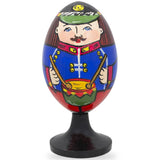 Wood Soldier with Drum Wooden Figurine in Multi color Oval
