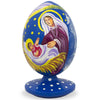 Bethlehem Star and Angel Overlooking Jesus Wooden FigurineUkraine ,dimensions in inches: 3.5 x  x