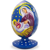 Bethlehem Star and Angel Overlooking Jesus Wooden FigurineUkraine , dimensions in inches: 3.5 x  x