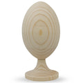 Unfinished Wooden Easter Egg 3.5 Inches in Beige color Oval