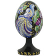 Peacock Wooden Figurine in Multi color Oval