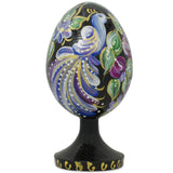 Peacock Wooden Figurine in Multi color Oval