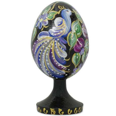 Peacock Wooden Figurine in Multi color Oval