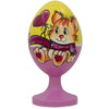 Wood Cat with Valentine's Day Bouquet Wooden Figurine in Multi color Oval