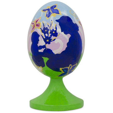 Mother's Day Gift Wooden Figurine in Multi color Oval