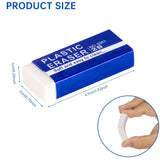 Latex-Free Plastic EraserUnited States , dimensions in inches: 0.33 x 1.75 x 1.75
