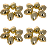 Set of 48 Plastic Eggs: 47 Metallic Gold and 1 Surprise White Egg