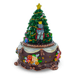 Nutcracker and Ballerina Wind-Up Christmas Musical Figurine , dimensions in inches: 6 x 4.75 x