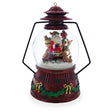 Santa's Wildlife Symphony Illuminated Musical Snow Globe in Red color