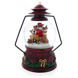 Santa's Wildlife Symphony Illuminated Musical Snow Globe , dimensions in inches: 7.5 x 4 x 4