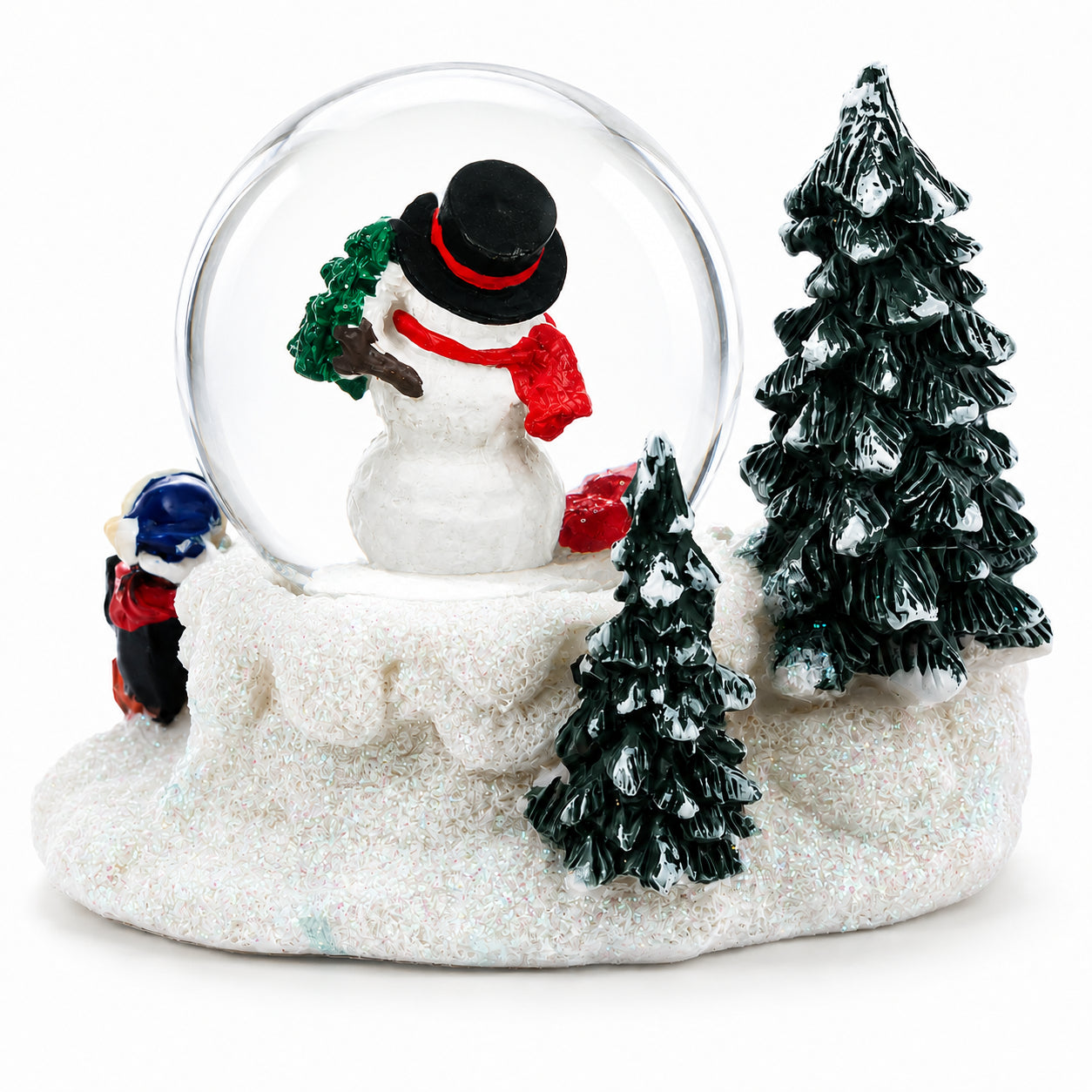 Shop Mini Winter Scene with Polar Bear and Penguins Water Globe. Buy Snow Globes > Snowmen White Round
