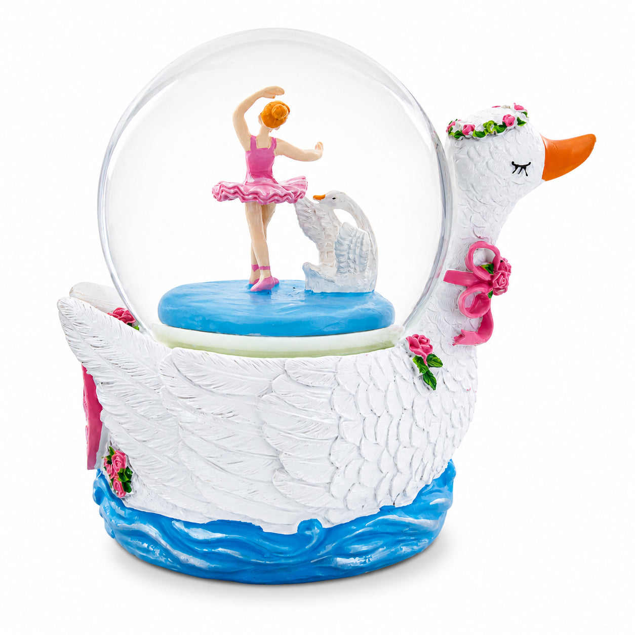 Shop Ballerina and Graceful Swan Musical Glitter Water Globe. Buy Snow Globes > Ballet White Round