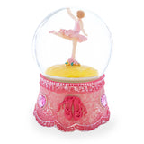 Graceful Pirouette: Pink Ballerina in Enchanting Spin - Musical Water Snow Globe ,dimensions in inches: 5.75 x 4 x 4