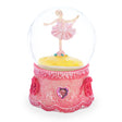 Glass Graceful Pirouette: Pink Ballerina in Enchanting Spin - Musical Water Snow Globe in Pink color Round