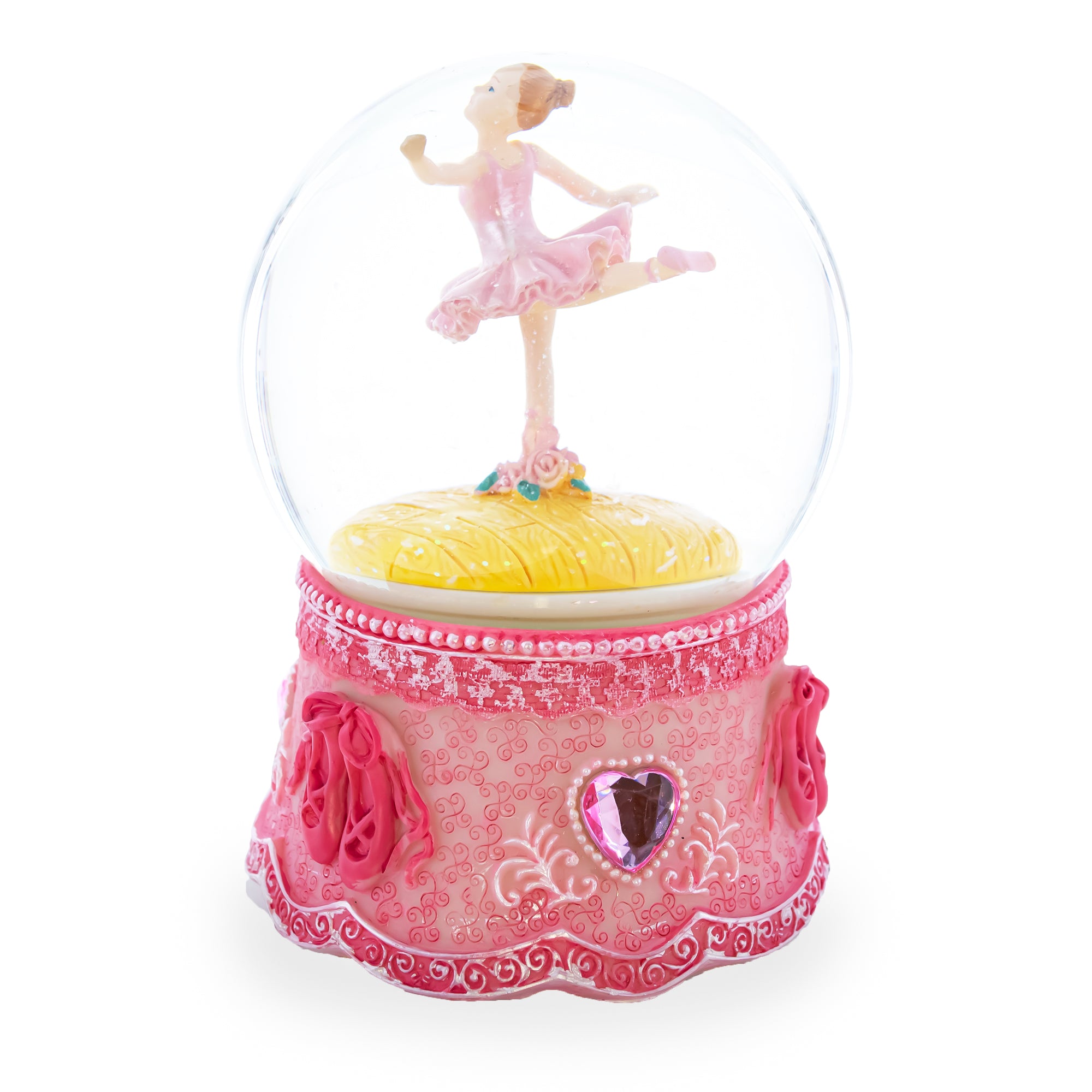 Ballerina in Spin Musical Water Snow GlobeChina , dimensions in inches: 5.75 x 4 x 4