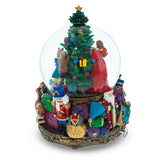 Children Decorating Tree LED Musical Water Snow Globe , dimensions in inches: 9.6 x 7.2 x 5.7