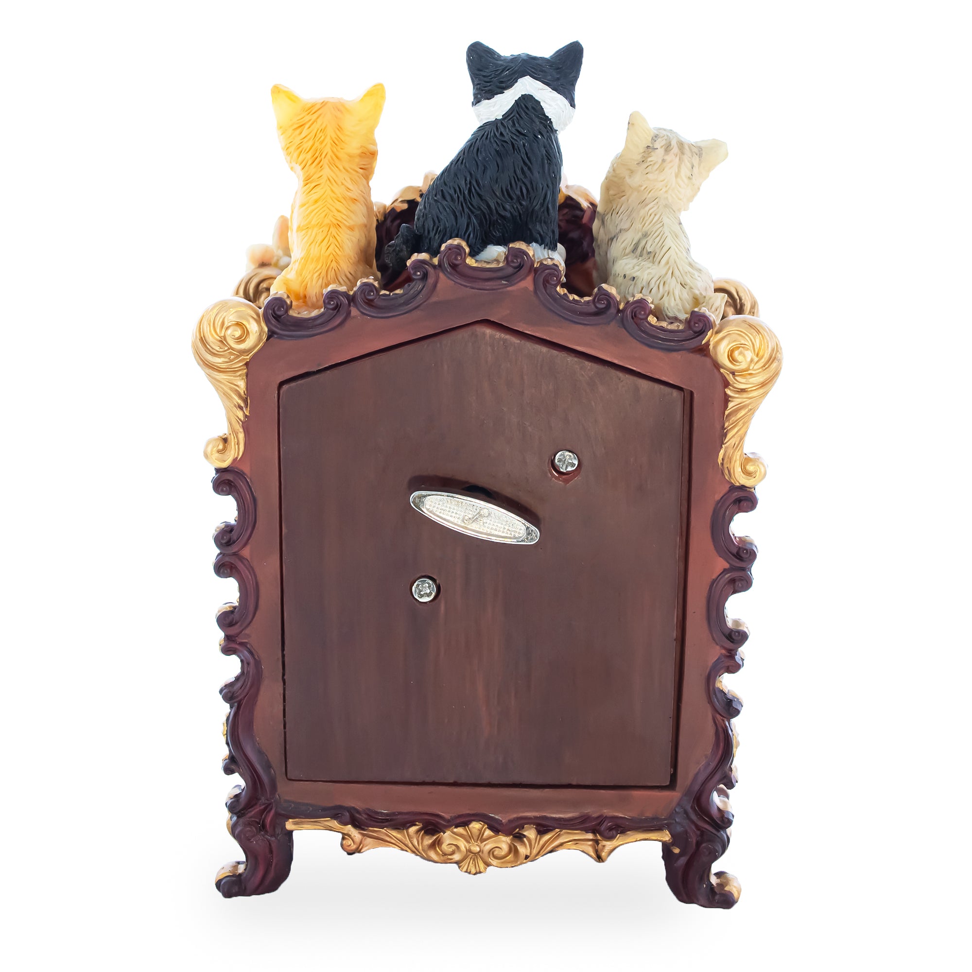 Shop Whimsical Cat Clock Concert: Animated Musical Figurine with Playful Felines. Buy Musical Figurines Animals Multi   for Sale by Online Gift Shop BestPysanky Christmas water globe music box musical collectible figurine xmas decoration rotating animated spinning animated unique picture personalized cool wind up children's kids