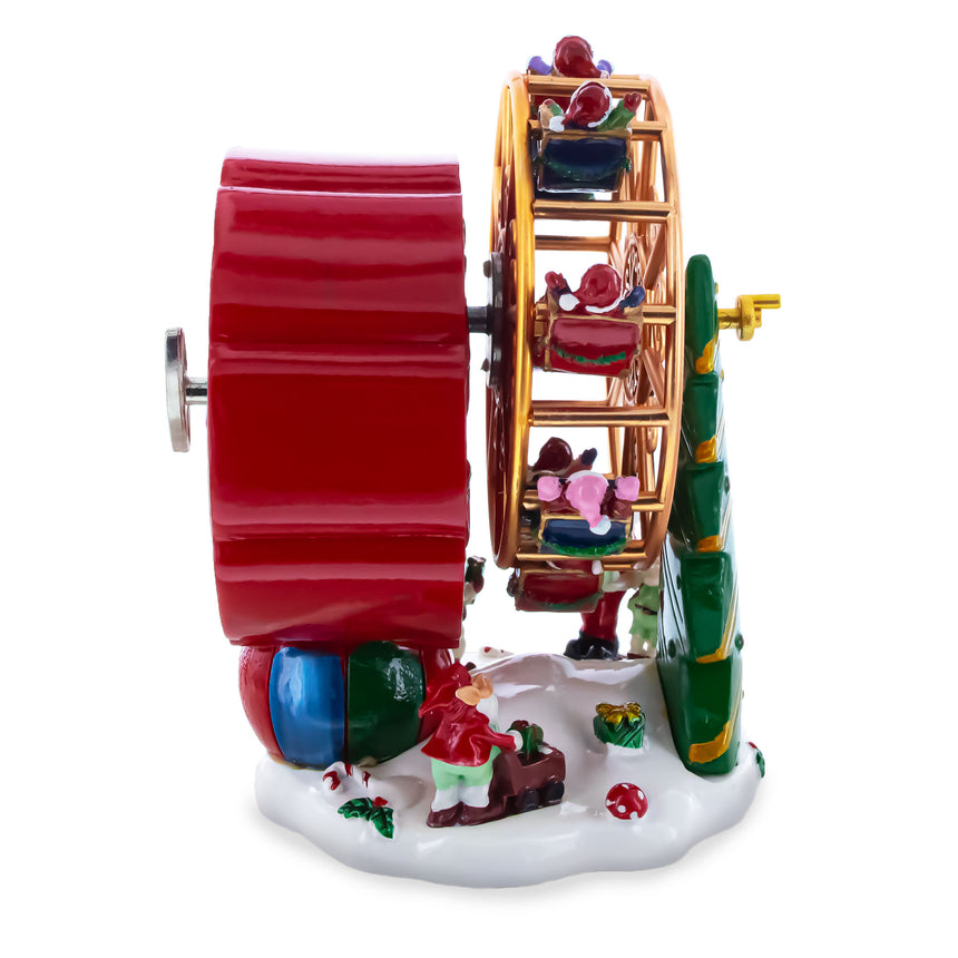 Shop Santa's Whirling Ferris Wheel Rotating Musical Figurine. Buy Musical Figurines Santa Multi   for Sale by Online Gift Shop BestPysanky Christmas water globe music box musical collectible figurine xmas decoration rotating animated spinning animated unique picture personalized cool wind up children's kids