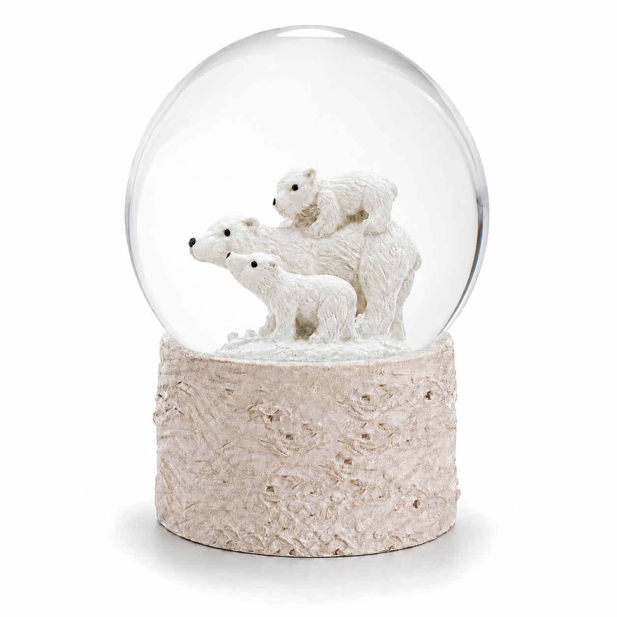 Mini Polar Bear Cub Collectible Water GlobeChina , dimensions in inches: 2.45 x 1.5 x 1.5