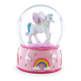 Rainbows Mini Water Snow Globe , dimensions in inches: 3.3 x 2.5 x 2.5