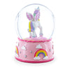 Enchanted Unicorn Dreams Mini Water Snow Globe: Rainbows and Glitter ,dimensions in inches: 3.3 x 2.5 x 2.5
