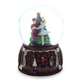 Dancing Nutcracker and Ballerina Musical Water Snow Globe in Multi color Round