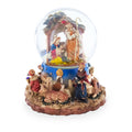 Regal Gift Bearers Nativity Scene Musical Water Snow Globe in Multi color Round