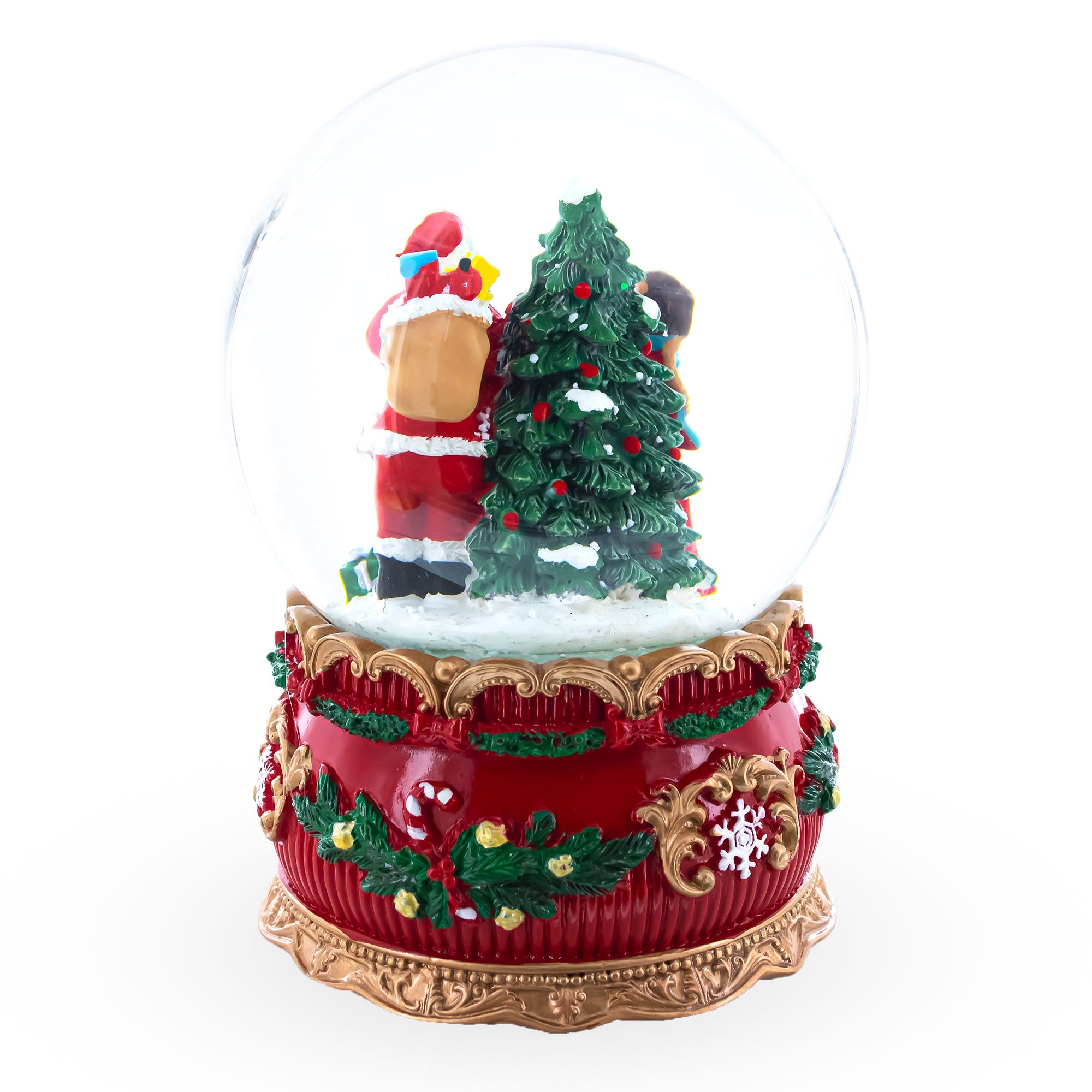 Santa's Gift Giver Musical Snow Water GlobeChina , dimensions in inches: 6 x 3.5 x 3.5