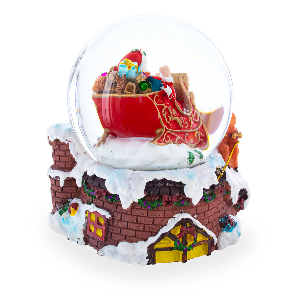 Shop Santa Delivering Gifts Musical Christmas Water Snow Globe. Buy Snow Globes > Santa Multi Round