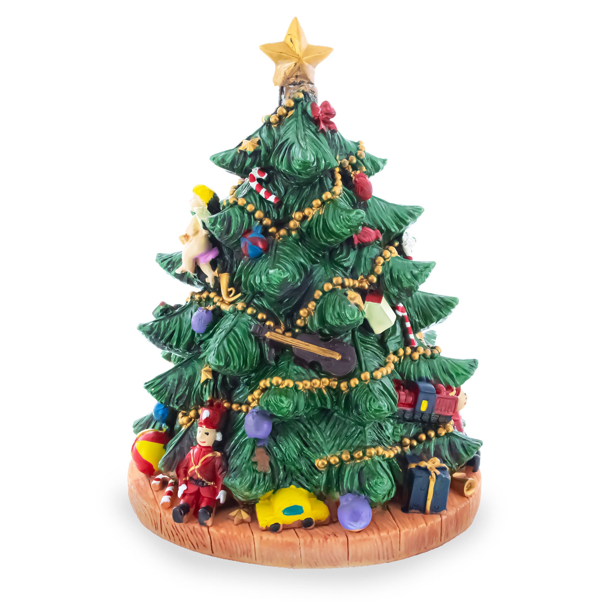 Tabletop Tree Spinning Musical Christmas FigurineChina , dimensions in inches: 7.5 x 7.5 x 5.75