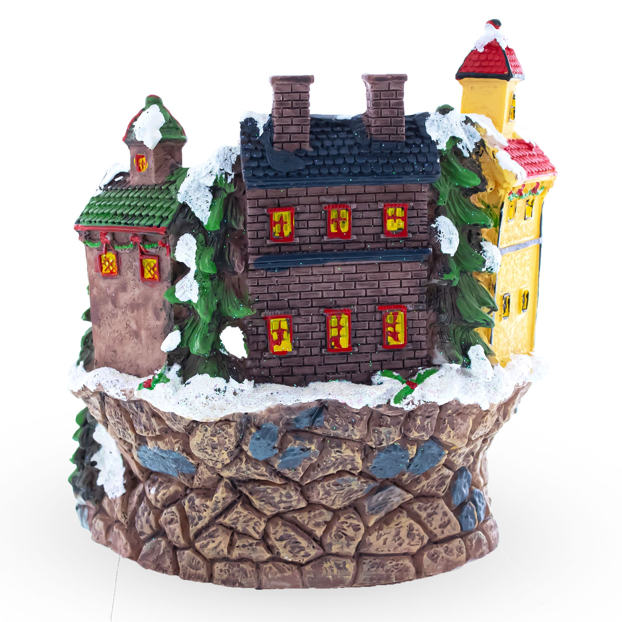 Shop Winter Village Skating Animated Musical Christmas Figurine. Buy Musical Figurines Winter Villages Multi   for Sale by Online Gift Shop BestPysanky Christmas water globe music box musical collectible figurine xmas decoration rotating animated spinning animated unique picture personalized cool wind up children's kids