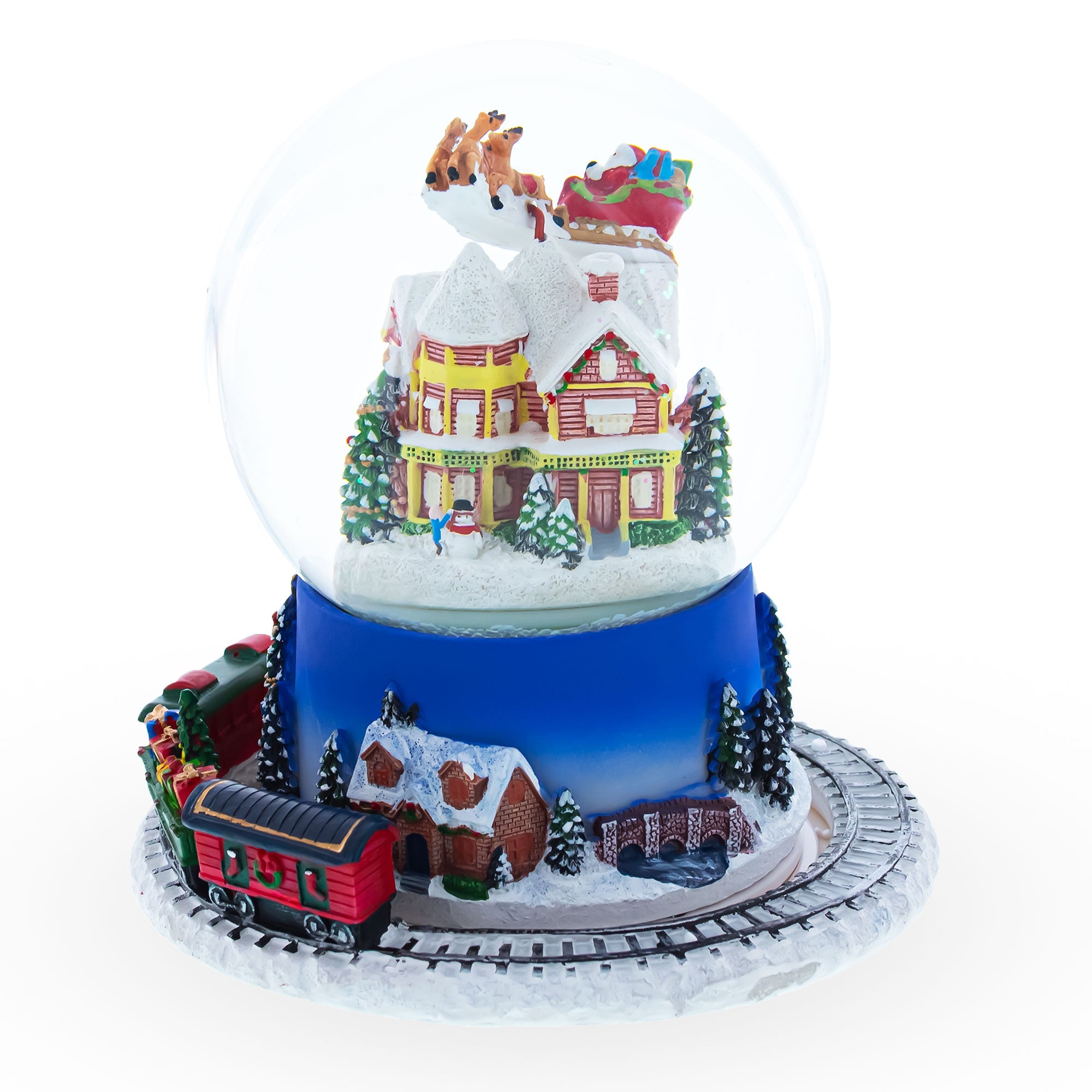 BestPysanky online gift shop sells Christmas water globe snowglobe music box musical collectible figurine xmas holiday decorations gifts rotating animated spinning animated unique picture personalized cool glitter flakes festive wind-up