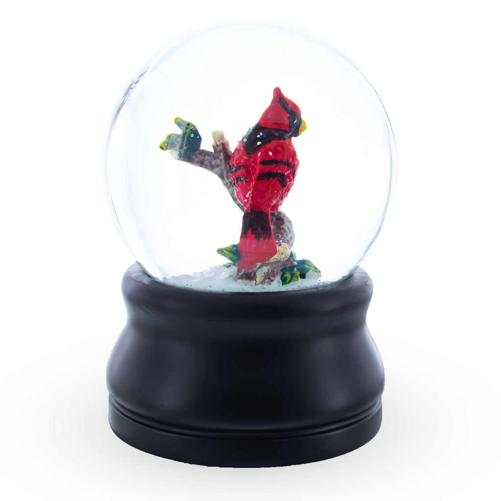 Red Cardinal on a Branch Musical Water Snow GlobeChina , dimensions in inches: 5.7 x 4.72 x 3.8