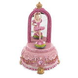 Dancing Ballerina Spinning Musical Figurine in Pink color