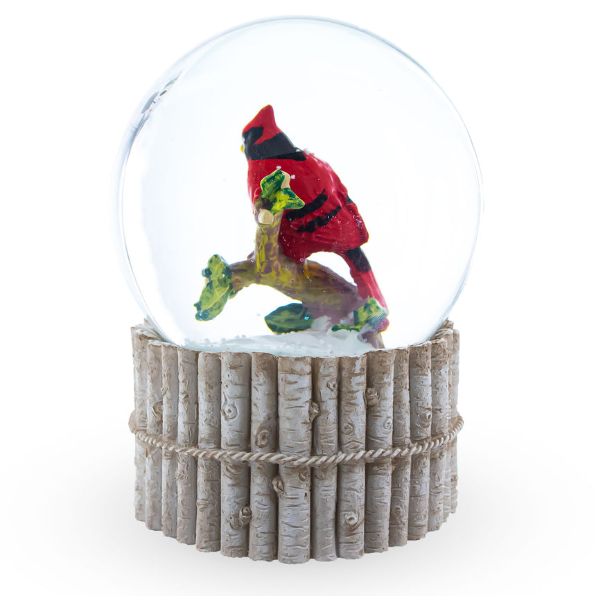 Shop Red Cardinal on Birch Tree and Wreath Musical Water Globe. Buy Snow Globes Animals Birds Multi   for Sale by Online Gift Shop BestPysanky Christmas water globe snowglobe music box musical collectible figurine xmas holiday decorations gifts rotating animated spinning animated unique picture personalized cool glitter flakes festive wind-up