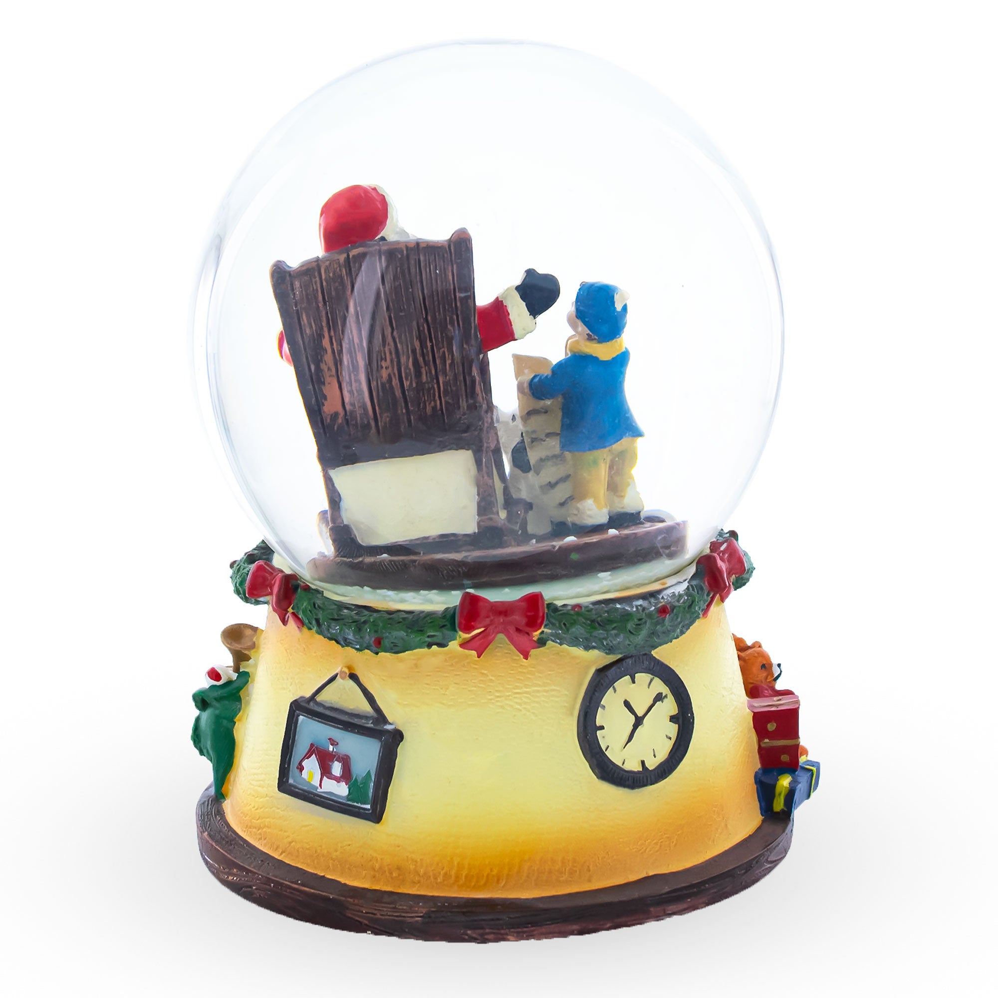 Gift List for Santa Musical Water Snow GlobeChina , dimensions in inches: 6 x 4 x 4