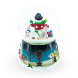 Snowman, Polar Bears, and Penguins Musical Spinning Snow Globe , dimensions in inches: 5.5 x 4 x 4