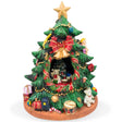 Whirling Melody Tabletop Tree: Spinning Musical Christmas Tree Figurine in Multi color, Triangle shape