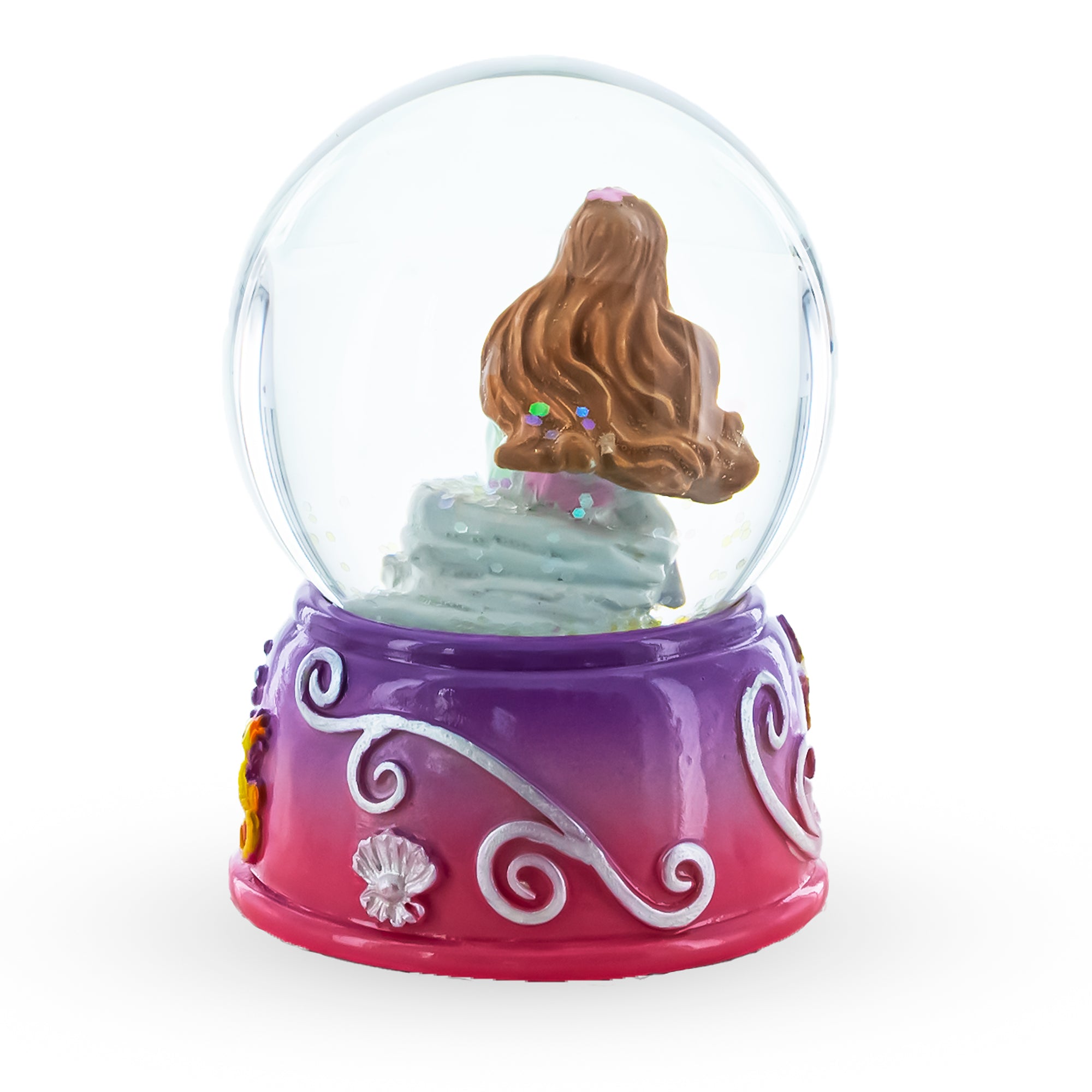 Enchanting Mermaid Oasis Miniature Water GlobeChina , dimensions in inches: 2.5 x 1.7 x 1.7