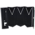 Three Pendants Holder Jewelry Box with Mirror in Black color Rectangular