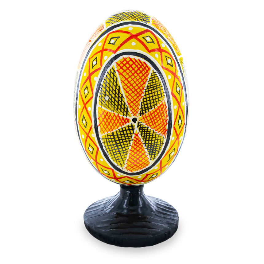Jesus Christ Carrying Cross Wooden Easter Egg Figurine 4.75 InchesUkraine , dimensions in inches: 4.75 x  x