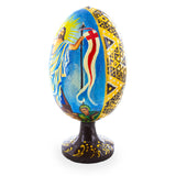Jesus has Risen Wooden Easter Egg Figurine 4.75 InchesUkraine , dimensions in inches: 4.75 x  x