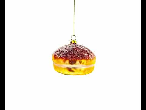 Weihnachtsschmuck aus Glas in Form eines Brotlaibs