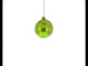Tennis Ball Blown Glass Christmas Ornament