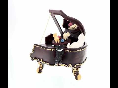 Animated Musical Figurine with Cats Playing