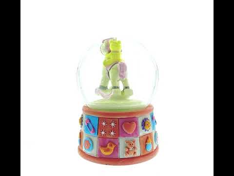 Lullaby Baby Nursery Music Box with Teddy Bear Water Globe