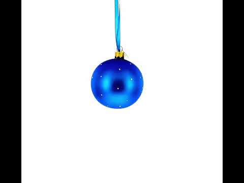 Star of David Jewish Glass Ball Ornament 3.25 Inches