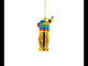 Hawaiian Tiki Totem with Tropical Cocktail Blown Glass Christmas Ornament