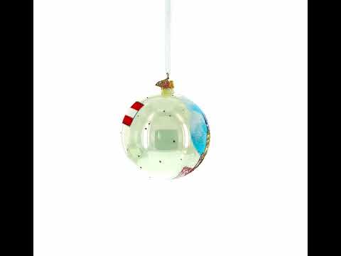 Weihnachtskugel aus Glas, 10 cm (4 Zoll), Wien, Stephansdom, Österreich