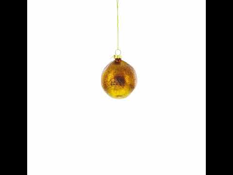 Adorno navideño de cristal con forma de rodaja de kiwi